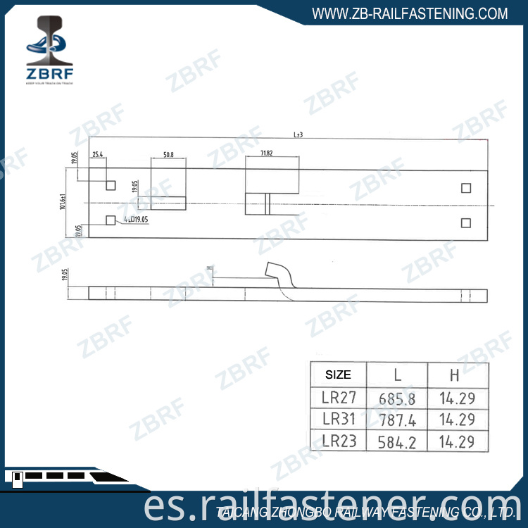 Switch Hook Twin Tie Plate